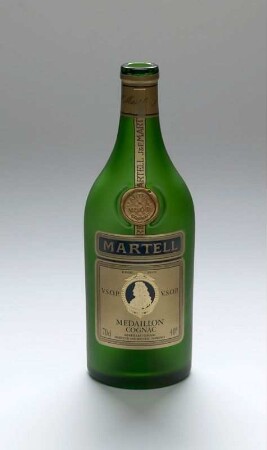 Zylinderflasche für Cognac von "Martell"