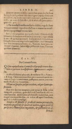 Cap. VI. De Conversione.