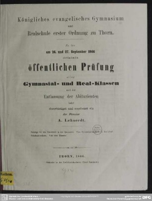 Beiträge für den Unterricht in der Geometrie