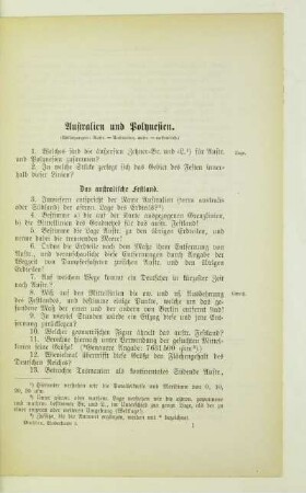 Australien und Polynesien