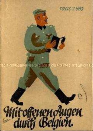 An Soldaten der deutschen Wehrmacht gerichtete Propagandabroschüre über Belgien im Zweiten Weltkrieg