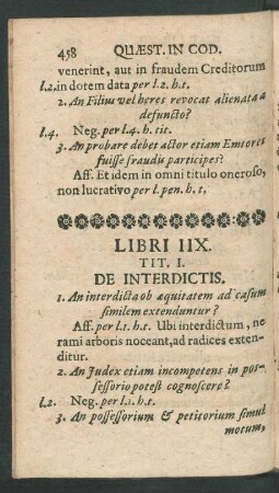 Libri IIX. Tit. I. - LIX.