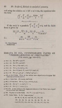 Errata in Col. Cunningham's paper on "Period-Lengths of circulates".