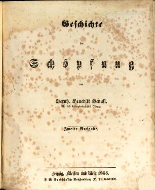Geschichte der Schöpfung