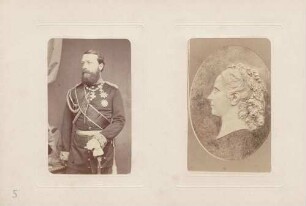 links: Großherzog Friedrich I. rechts: Großherzogin Luise