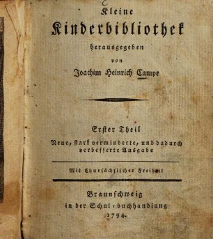 Kleine Kinderbibliothek, 1