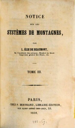 Notice sur les systemes de montagnes, 3