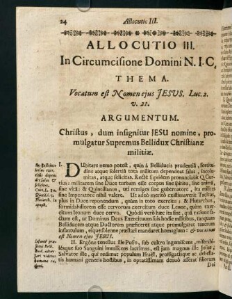 24-29, Allocutio III.