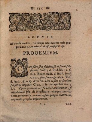 Disp. feud. de triplici domesticitatis, subiectionis et vasallagii fidelitate, eiusdemque iuramento