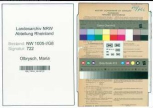 Entnazifizierung Maria Olbrysch , geb. 01.10.1905 (Hausmeisterin)