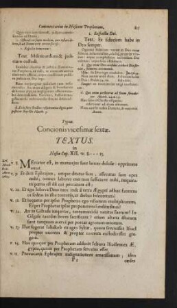 Concionis vicesimae sextae.