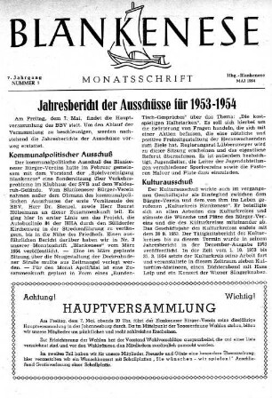 Nummer 5 : Mai 1954