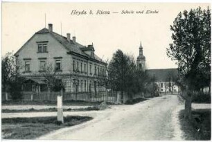 Heyda. bei Riesa Schule und Kirche