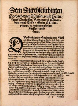 Bericht Von der Einigkeit vnd Vneinigkeit der Christlichen Augspurgischen Confessions Verwandten Theologen, [et]c. Wider Den langen Laßzedel, der one Name[n] zu Schmach der Christlichen Euangelischen Stende[n] auff Jüngst zu Augspurg Anno Domini M.D.LIX. gehaltnem Reichstag offentlich auffgeschlagen vn[d] außgebreittet
