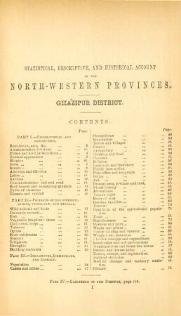 Statistical, descriptive, and historical account of the North-Western provinces. Gházipur District