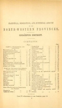 Statistical, descriptive, and historical account of the North-Western provinces. Gházipur District