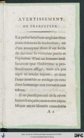 Avertissement Du Traducteur.