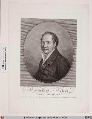 Bildnis Maximilian IV. (I.) Joseph, Kurfürst/1806 König von Bayern (reg. 1799-1825)