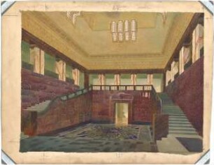 Billing, Hermann; Mannheim (Baden-Württemberg); Kunsthalle - Treppenhalle (Perspektive)