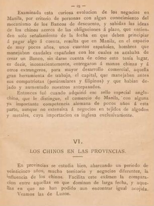 VI. Los chinos en las provincias