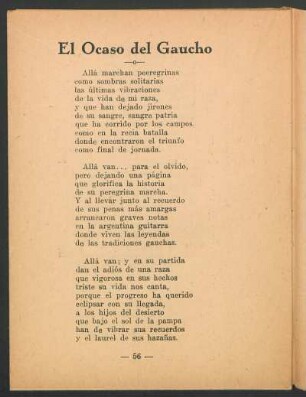 El Ocaso del Gaucho