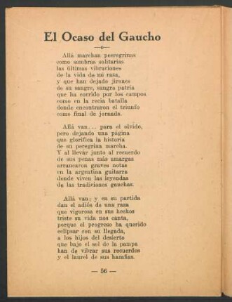 El Ocaso del Gaucho