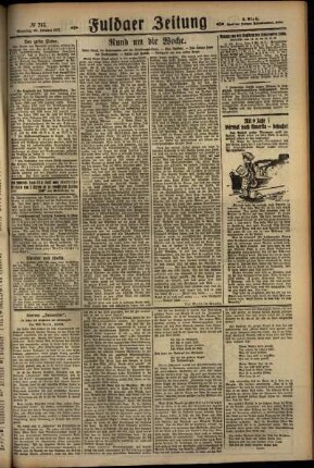 Zweite Ausgabe vom Sonntag, den 23. Oktober 1927.