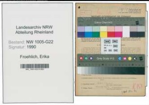 Entnazifizierung Erika Froehlich , geb. 26.09.1906 (Prokuristin)
