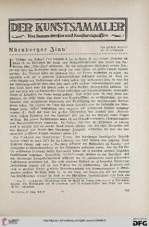 12.1920: Nürnberger Zinn, [1]