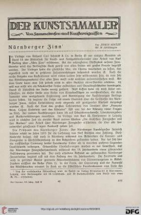 12.1920: Nürnberger Zinn, [1]