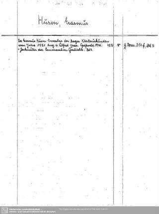 Husen, Erasmus