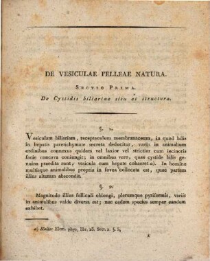 De vesicula fellea specimina duo, [1]