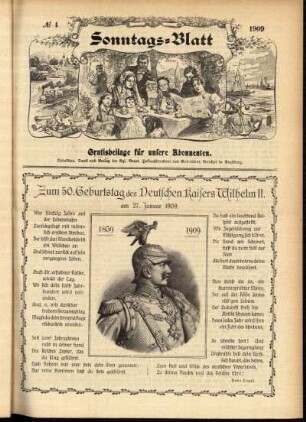 Ausgabe vom Sonntag, den 24. Januar 1909.