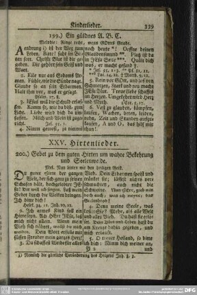 XXV. Hirtenlieder
