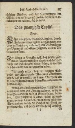 Das zwanzigste Capitel.