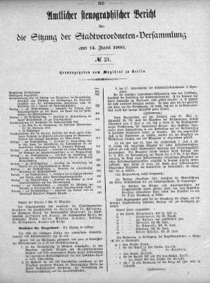 No. 21, 14. Juni 1900