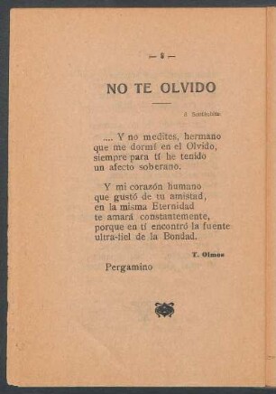 No te olvido
