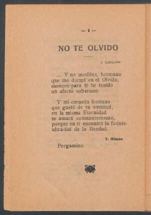 No te olvido