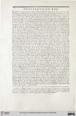 Privilège du roi