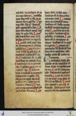 [72vb - 78vb] Laudes-Cantica.