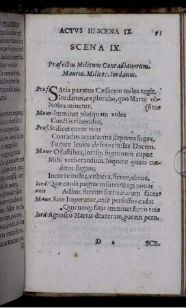 Scena IX. Praefectus Militum Conradianorum. Maurus. Milites. Iordanus