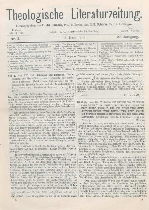 33-34 [Rezension] König, Ed., Hebräisch und Semitisch