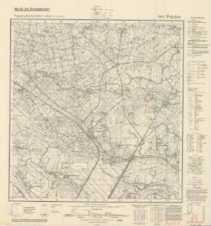 0897 Pogegen, Topographische Karte 1:25000 (4-cm-Karte)
