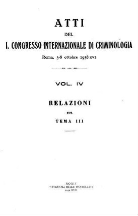Relazioni sul tema III