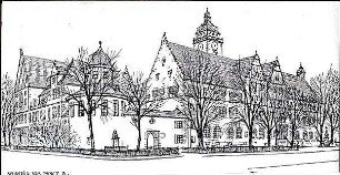 Fischer, Theodor; Jena; Universität - Straßenansicht