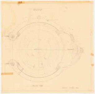Ausstellungsgarten Jubiläums-Gartenbau-Ausstellung 1926, Dresden: Lageplan Rosenhof 1:200