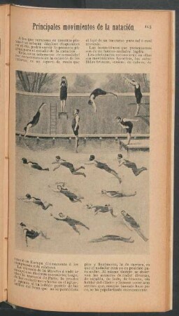 Principales movimientos de la natación - [Ilustración]