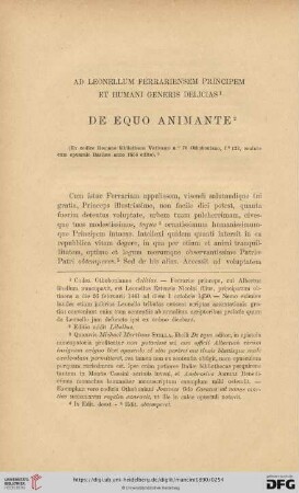 De equo animante
