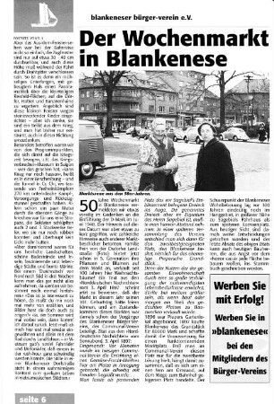 Der Wochenmarkt in Blankenese