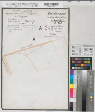 Anröchte (Anröchte), Teilung der Feldmark Anröchte, Bl.14 Brouillonkarte Flur 8